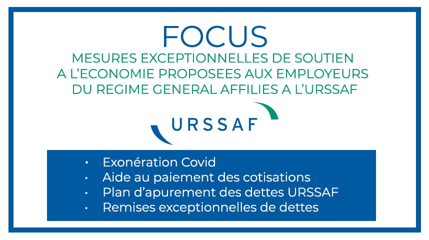 Mesures Exceptionnelles Soutien à l'économie URSSAF